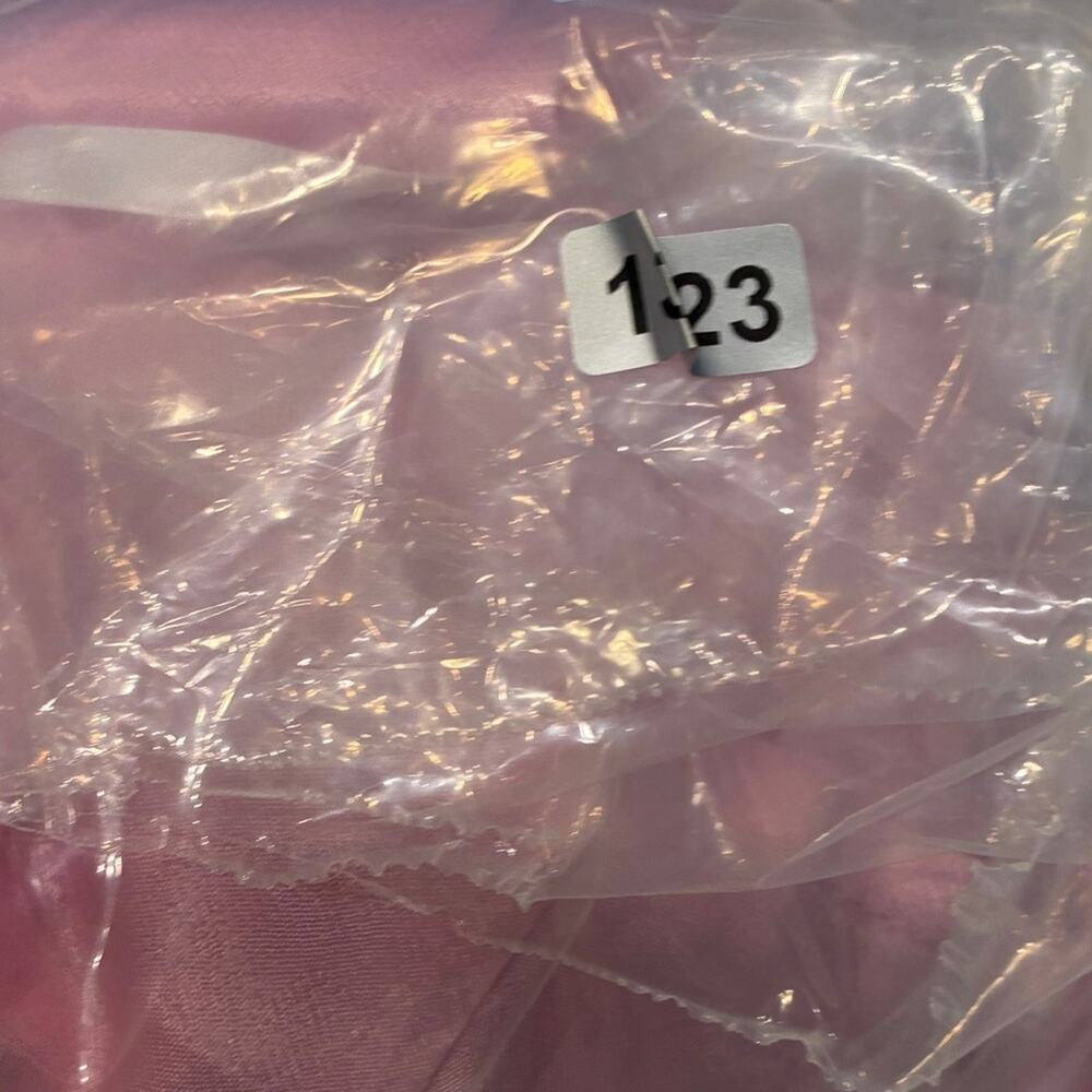 NWT For Love & Lemons Pink Satin Rhinestone Trim Elora Mini Dress Lg MSRP $239 - Picture 12 of 12